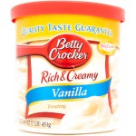 Betty Crocker Vanilla Frosting 16 OZ (453g) 8 Packungen AUSVERKAUFT